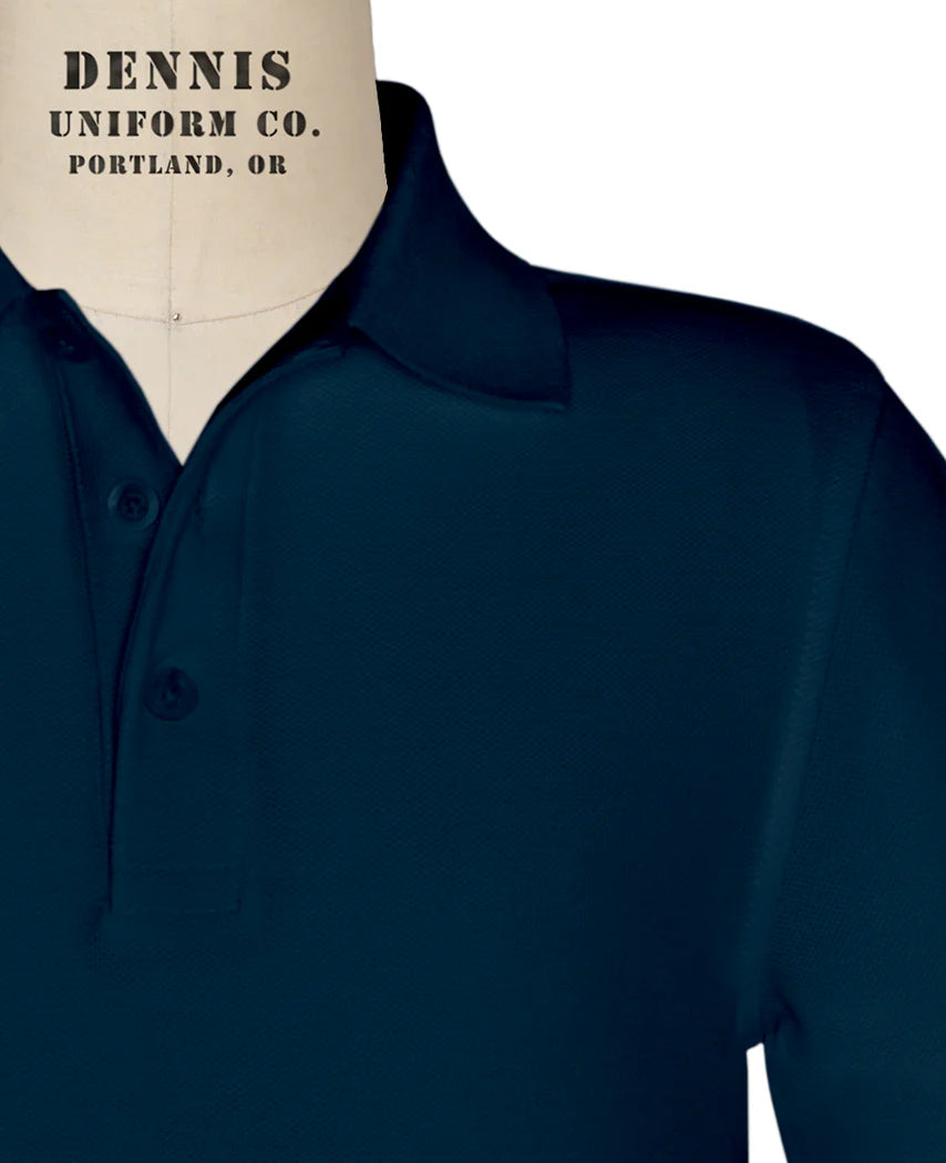 Long Sleeve Pique Polo