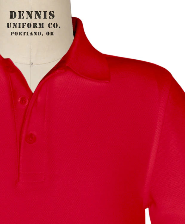 Long Sleeve Pique Polo