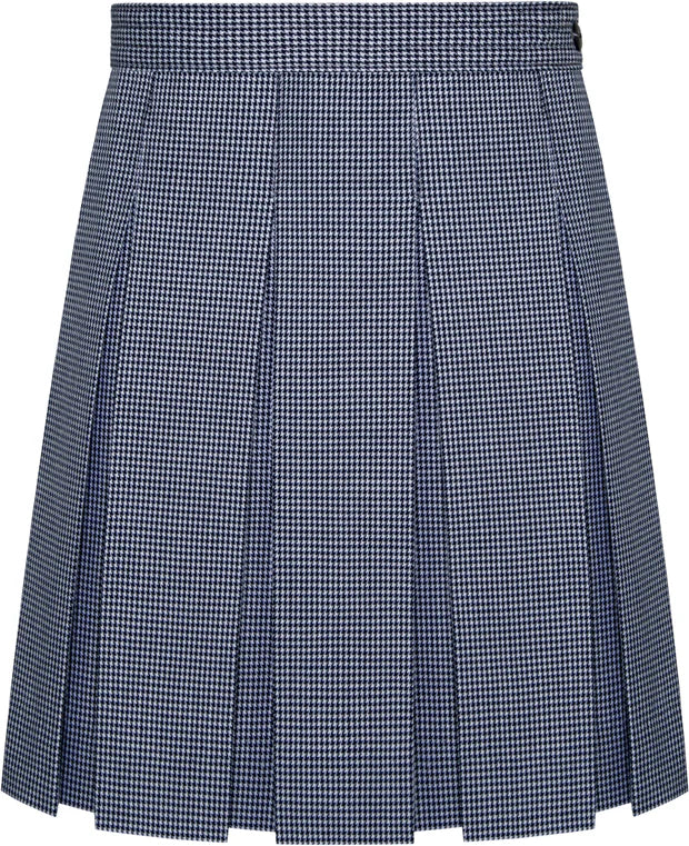 Houndstooth Box Pleat Skirt