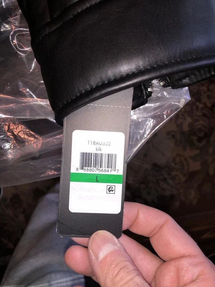 Asymmetrical Black Faux Leather Fur Motorcycle Jacket